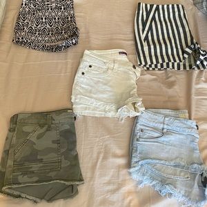 5 jeans shorts bundle